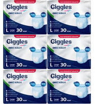 Giggles Hasta Bezi Yetişkin Emici Külot L-Büyük 180 Adet (6PK*30)