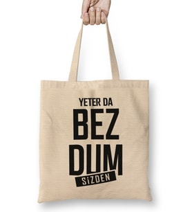 Karadeniz Yeterda Bezdum Bez Çanta Uzun Saplı