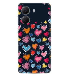 Xiaomi Poco X7 Pro Kılıf Boutique Baskılı Resimli Boyama Kalpler Pcode -019