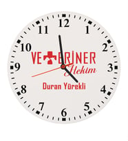 Kişiye Özel Veteriner Tasarımlı Duvar Saati