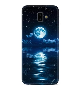 Samsung J6 Plus J7 Prime J7 Pro M20 Kılıf Desenli Silikon Night Moon 1133
