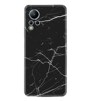Infınix Note 12 Kılıf Resimli Desenli Baskılı Silikon Siyah Mermer 1299