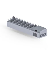 Iceinox Set Üstü Saladbar Pleksi Kapak GN 1/4-150: 6 Adet (Gri)