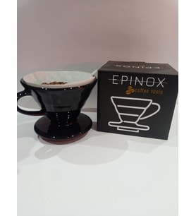 V60 Porselen Kahve Demleme Ekipmanı 3.nesil Siyah