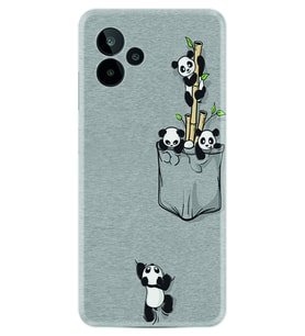 General Mobile GM 24 Pro Kılıf Silikon Desen Özel Seri Pandalar 1798