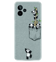 General Mobile GM 24 Pro Kılıf Silikon Desen Özel Seri Pandalar 1798