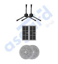 DREAME X30PRO-L10S PRO ULTRA-X30 ULTRA UYUMLU 2 Yan Fırça 2 Filtre 2 Mop