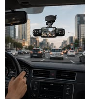 Northcity Full HD Araç İçi Kamera 4 Kamera Destekli Gece Görüşlü Geniş Açılı Kayıt Sistemi