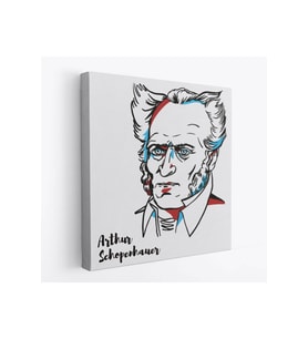 Arthur Schopenhauer Dekoratif Kanvas Tablo-5821