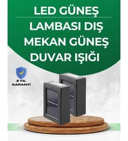 Şeffaf Abajurlu Duvar Tipi Solar Işık