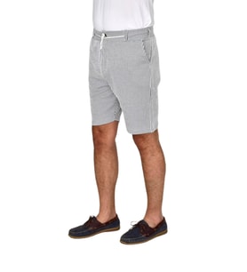 Erkek Çizgili Cepli Likralı Şort BGL-ST04624 (Gri)