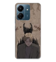 Xiaomi Redmi 13C Uyumlu Anime Tasarımlı Şeffaf Telefon Kılıfı