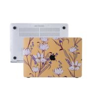 MacBook Pro Kılıf HardCase Touch Bar A1706-08 A1989 2159 2251 2289 2338 Flower04 (Sarı)