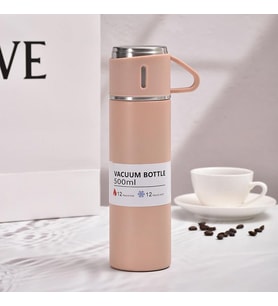 Paslanmaz Çelik 304 Çelik Termos Bardaklı Sıcak Soğuk Muhafazalı Kaliteli Sızdırmaz Mug FLYON-527
