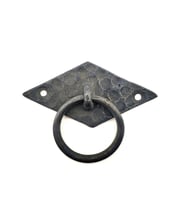 Antika Tarz Dekoratif Pirinç Yan Baklava Kapı Kulbu - 41x82 Mm, Oksit