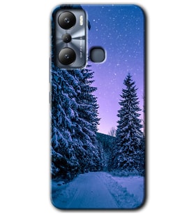 İnfinix Hot 20i Kılıf HD Desen Baskılı Kılıf - Kış Manzarası