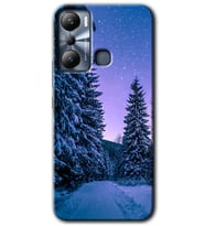İnfinix Hot 20i Kılıf HD Desen Baskılı Kılıf - Kış Manzarası