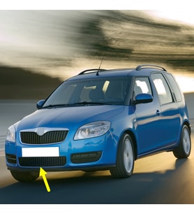 Skoda Roomster 2006-2010 Ön Tampon Alt Orta Izgara 5J0853677