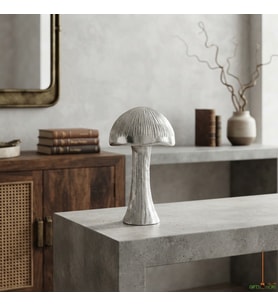 MUSHROOM SILVER OBJE BÜYÜK BOY 16x16x26