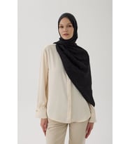 Valentino Orlandi Logo Serisi Monogram Şal - 06244 (Siyah)