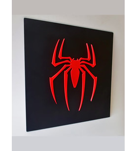 Mony Tasarım Spider Man Süper Kahraman Ahşap Mdf  Tablo