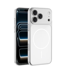 iPhone 16 Pro Kılıf M-Safe Şarj Özellikli Kamera Korumalı Spark Kılıf (Gümüş)