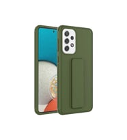 Samsung Galaxy A32 4G Uyumlu Kılıf Zore Qstand Kapak (Koyu Yeşil)
