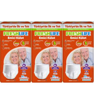 FreshLife Emici Külot Hasta Bezi XL Ekstra Büyük 90 Adet (3PK*30)