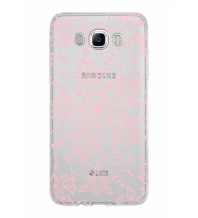 Samsung Galaxy J7 2016 Kapak Nostalji Desen Tasarımlı Şeffaf Silikon Kılıf
