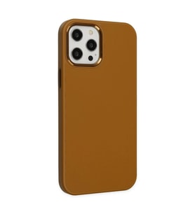 İphone 12 Pro Max Kılıf Asya Deri  - Kahverengi