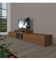 Decoraktiv Flex 4 Mdf Gold Tv Ünitesi Tv Sehpası - Naturel Ceviz