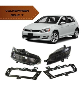 Volkswagen Golf 7 Sis Farı Lambası Çerçeveli Set OEM