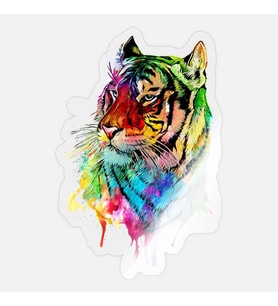 Pençe Kaplan Araba Oto Sticker Yapıştırma Etiket 17CM tw28
