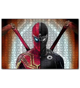 Cakapuzzle Spider Man İki Kostüm Birarada  Puzzle Yapboz MDF (Ahşap) (120 Parça)