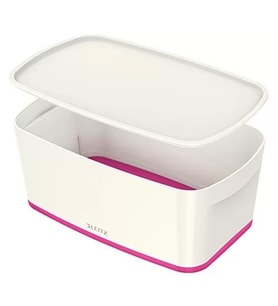 Leitz 5229 MyBox Pembe Beyaz Kapaklı Küçük Saklama Kutusu