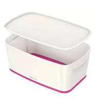 Leitz 5229 MyBox Pembe Beyaz Kapaklı Küçük Saklama Kutusu