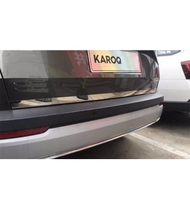 Skoda Karoq Formlu  Krom Bagaj Alt Çıtası 2017+ Paslanmaz Çelik