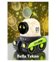 Renkli Gökyüzü Projektörlü Robot Gece Lambası, Müzikli ve Eğitici Işıklandırma