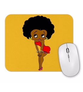 Betty Boop Negra Mouse Pad