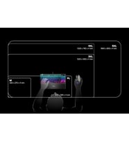 Steelseries Qck Prism Cloth Oyuncu Mouse Pedi, 2 Bölgeli Rgb Aydınlatma, Gerçek Zamanlı Etkinlik Ayd