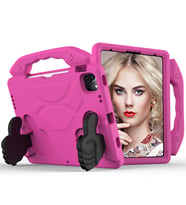 Ally İPAD PRO 11 (2021-2020-2018) Air 4. Nesil 10.9 Kılıf Eva Çocuk Shockproof Standlı Taşınabilir FUŞYA
