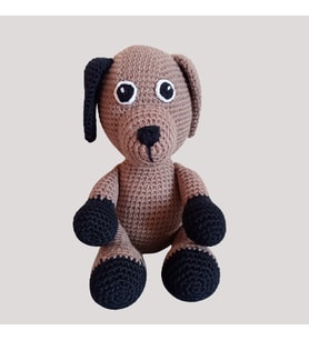 Kahverengi Köpek Amigurumi Oyuncak