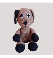 Kahverengi Köpek Amigurumi Oyuncak
