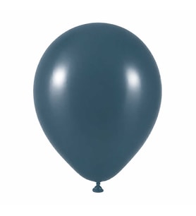 Derin Okyanus Renk Lateks Retro Balon (60 cm) - 1 Adet