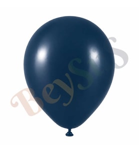 Derin Okyanus Renk Lateks Retro Balon (60 cm) - 1 Adet