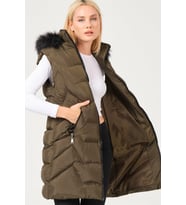 Z6761 DEWBERRY BAYAN YELEK-HAKİ