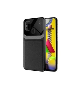 Samsung Galaxy M31 Uyumlu Kılıf Zore Emiks Kapak (Siyah)