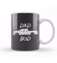 Dodge Ram Pickup Truck Dad Bod Funny Kupa Bardak Porselen