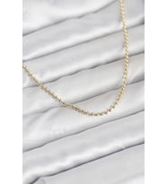 CM 14K Gold Renk Top Zincirli Model 60 cm Kadın Kolye - TJ-BKO10937