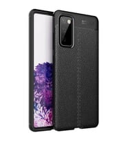 Samsung Galaxy S20 FE Deri Görünümlü Silikon Siyah